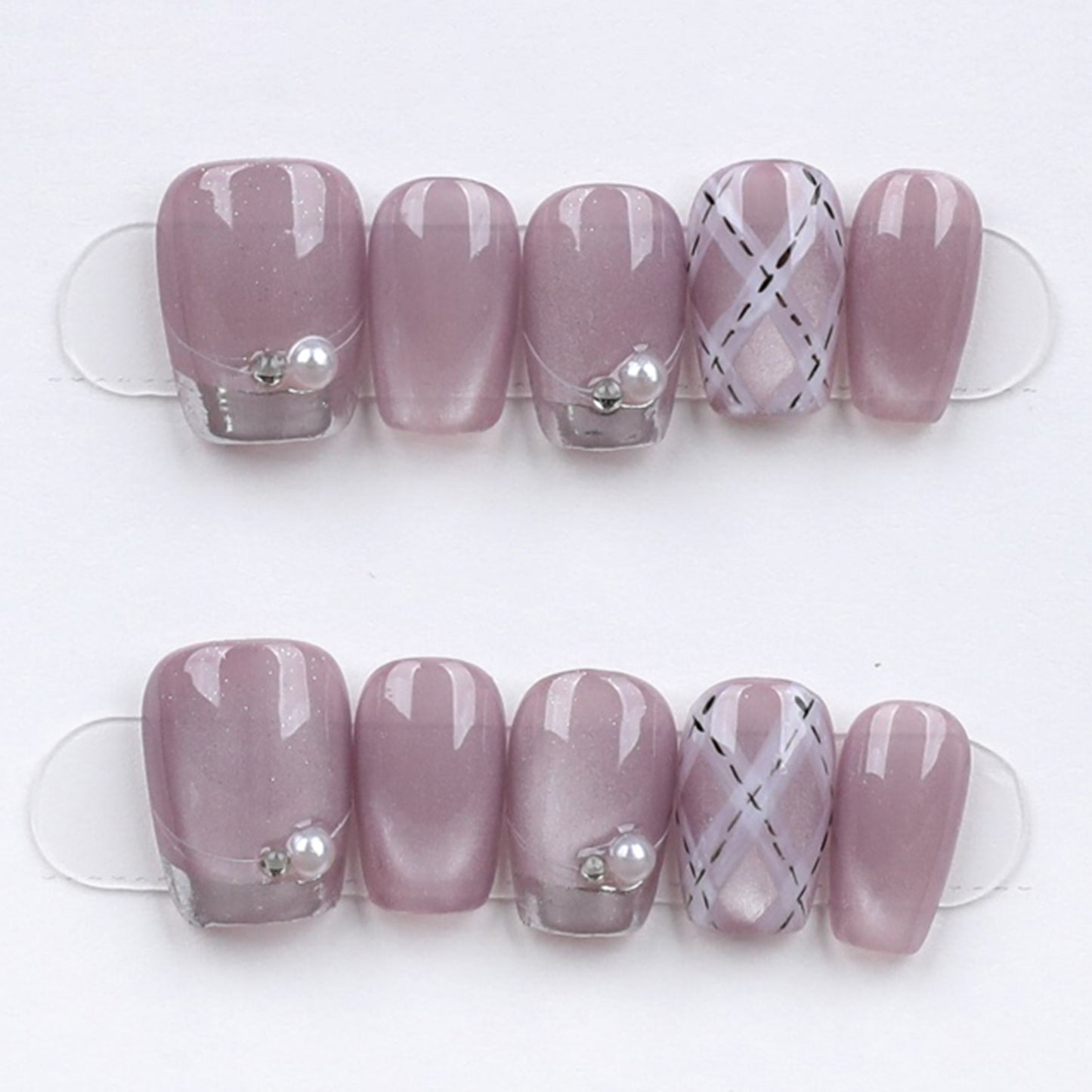Lilac Plaid Pearl