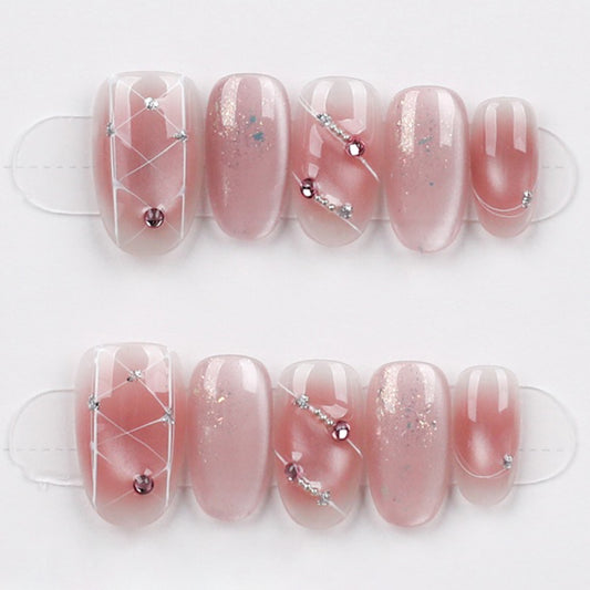 Blush Cocoa Glitter Bow