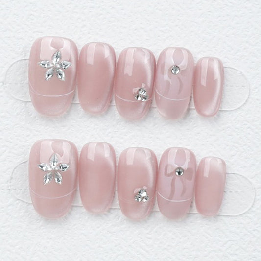 Dusty Pink Crystal Bloom
