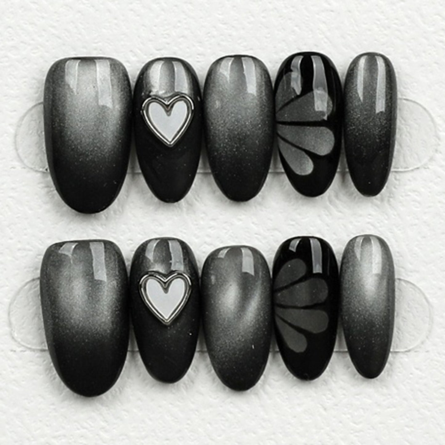 Black Mirage Chrome Heart