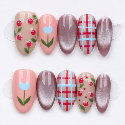Berry Gingham Bloom