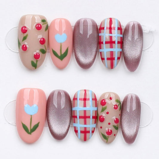 Berry Gingham Bloom
