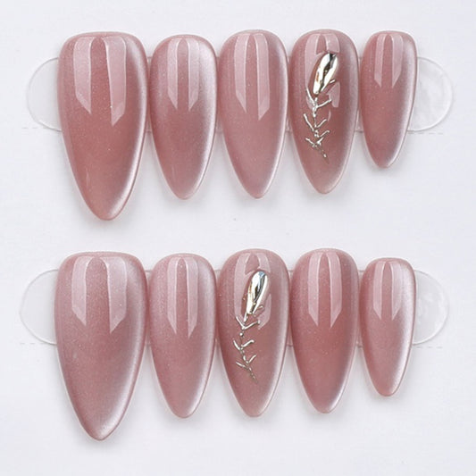 Dusty Rose Leaf Accent
