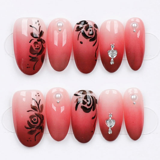 Crimson Bloom Fade