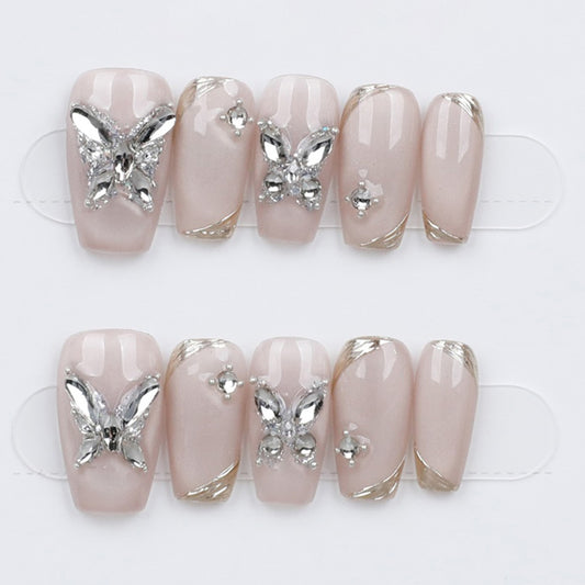 Blush Butterfly Charm