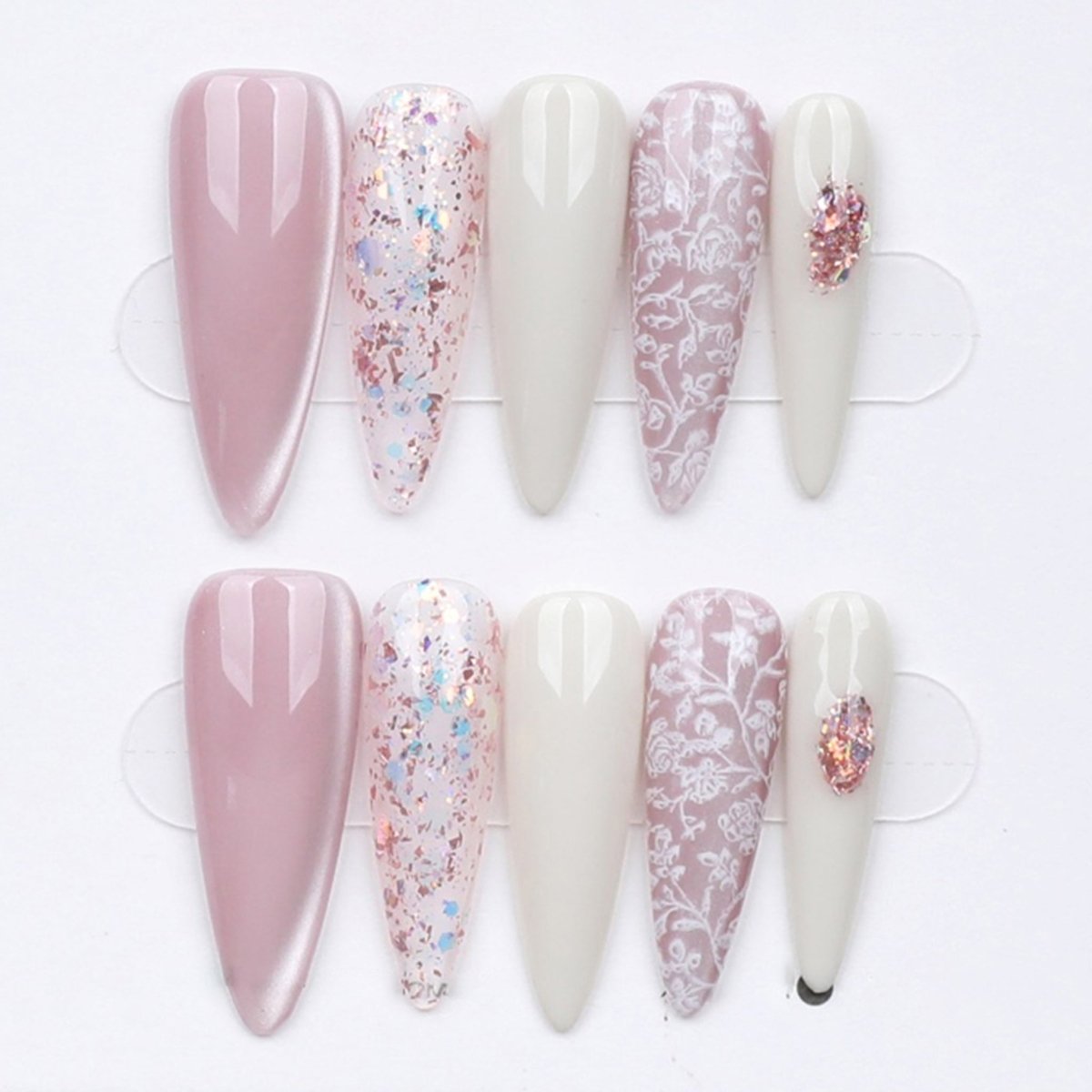 Blossom Lace Confetti - Press Play Nails