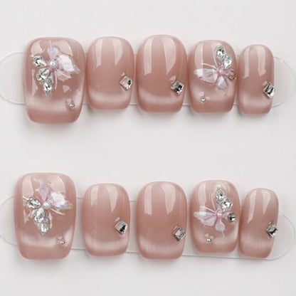 Blush Bloom Elegance - Press Play Nails