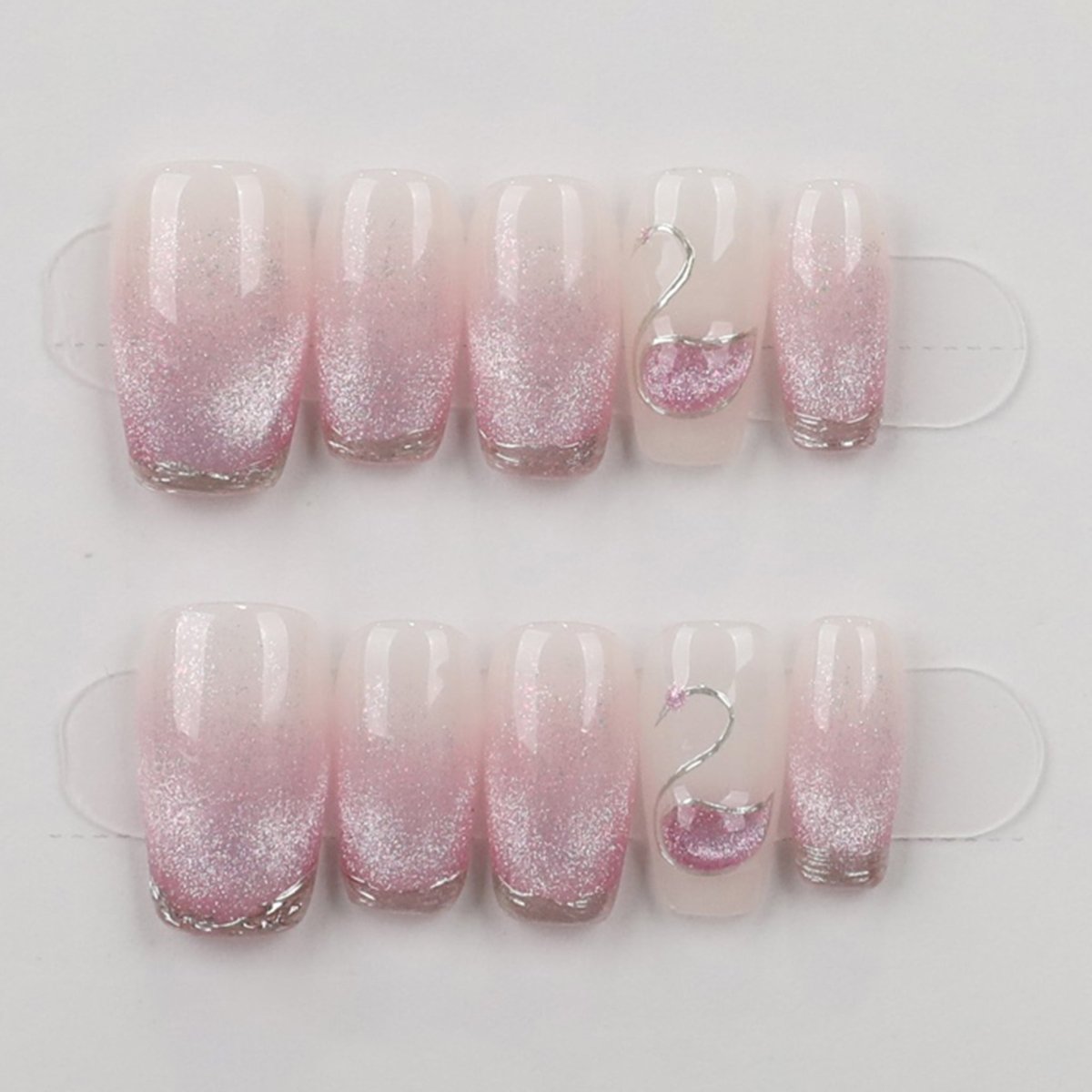 Blush Flamingo Fade - Press Play Nails