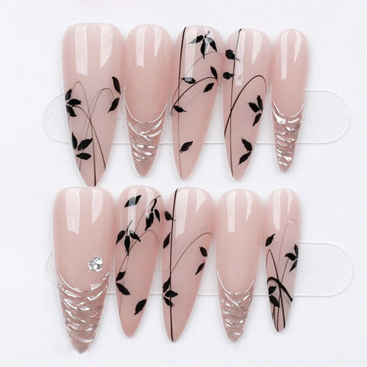 Blush Noir Vine - Press Play Nails
