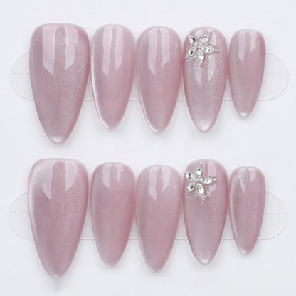 Blush Petal Sparkle - Press Play Nails