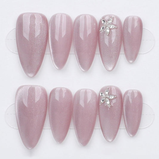 Blush Petal Sparkle - Press Play Nails