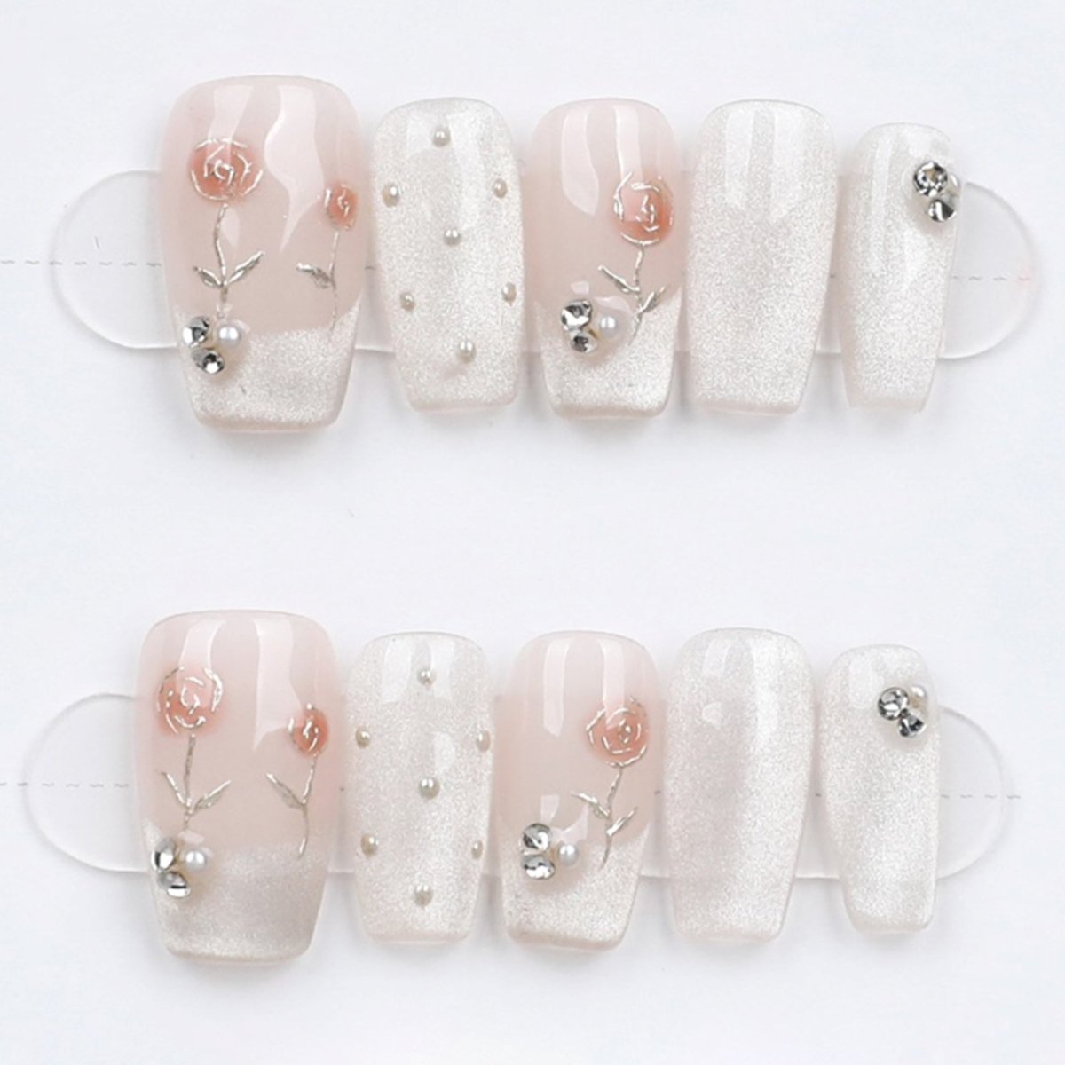 Blushing Rose Pearl - Press Play Nails