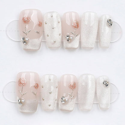Blushing Rose Pearl - Press Play Nails