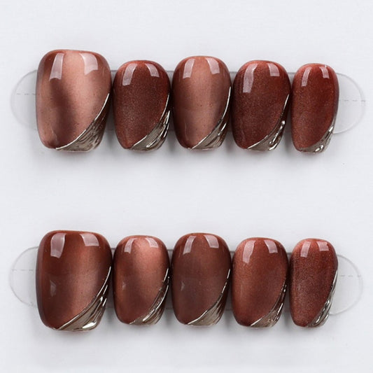 Bronze Dusk - Press Play Nails