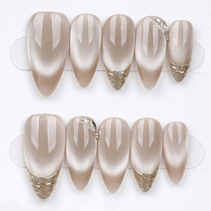 Champagne Drip - Press Play Nails