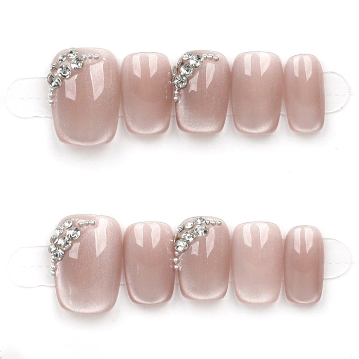 Champagne Luxe Curve - Press Play Nails