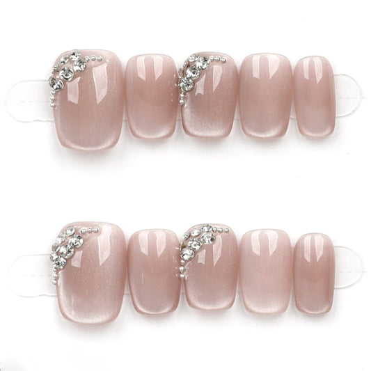Champagne Luxe Curve - Press Play Nails