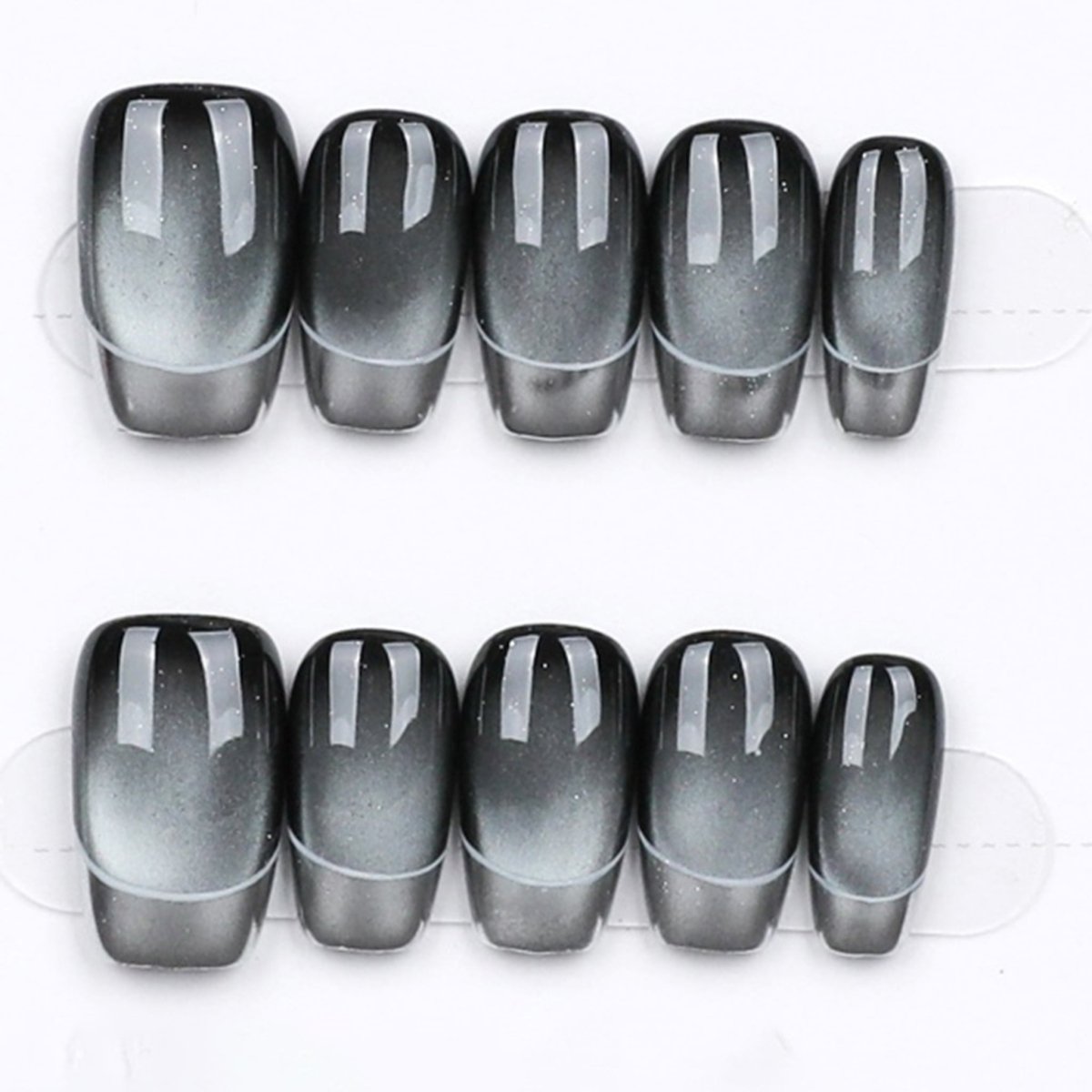 Charcoal Fade - Press Play Nails