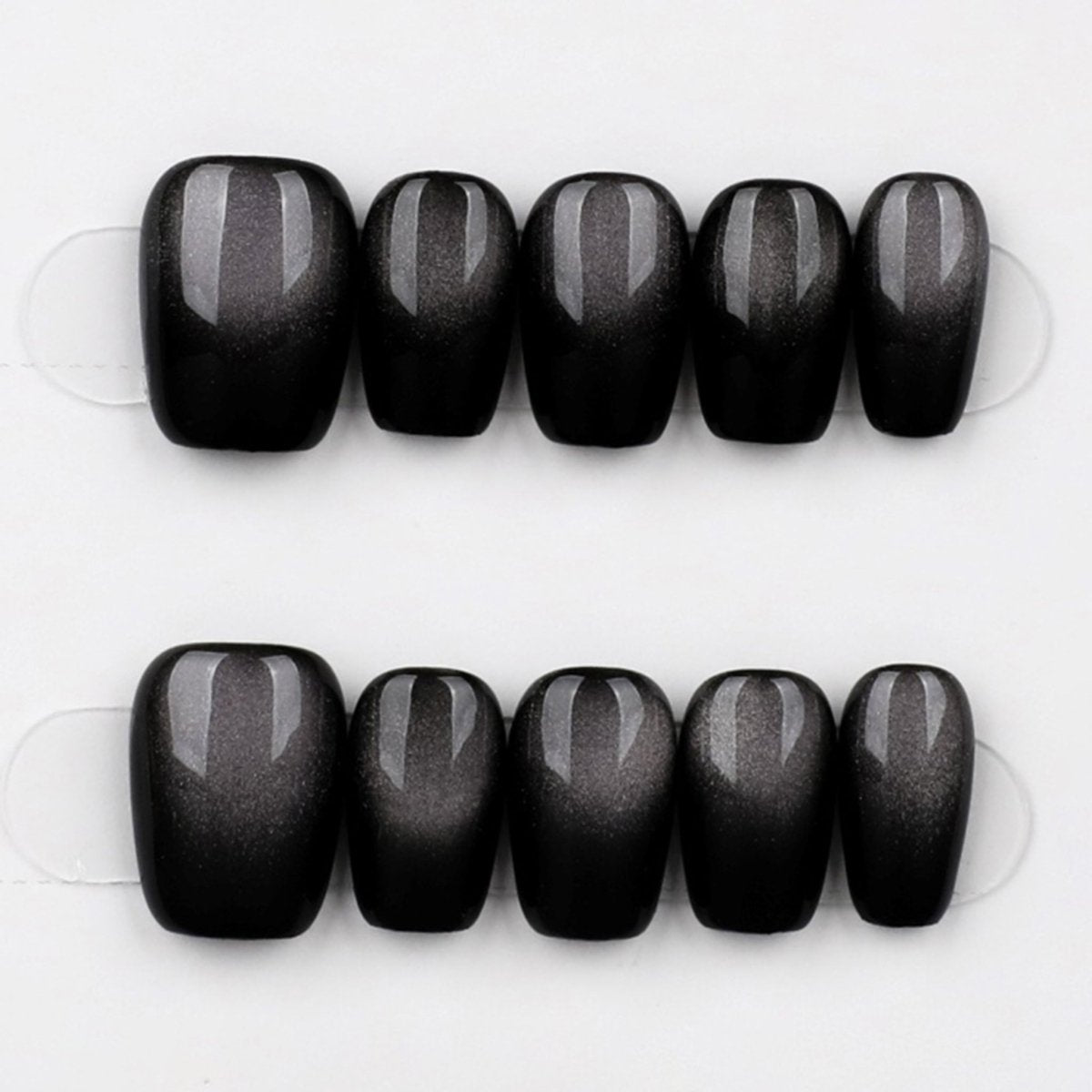 Charcoal Fade Luxe - Press Play Nails