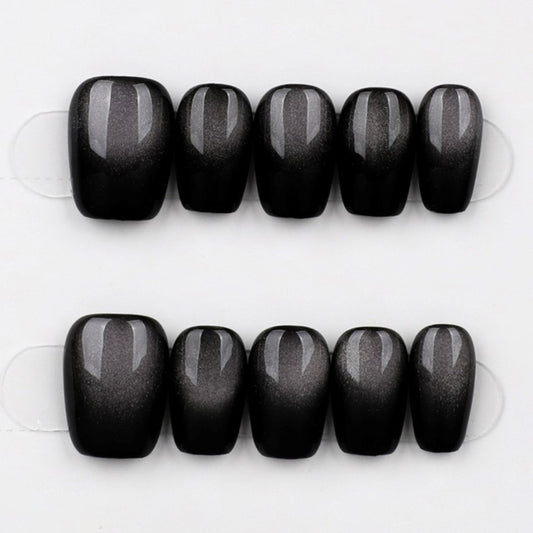 Charcoal Fade Luxe - Press Play Nails