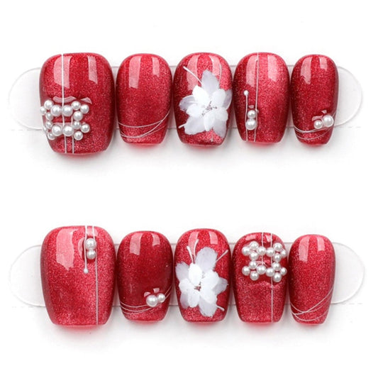 Cherry Blossom Pearl - Press Play Nails