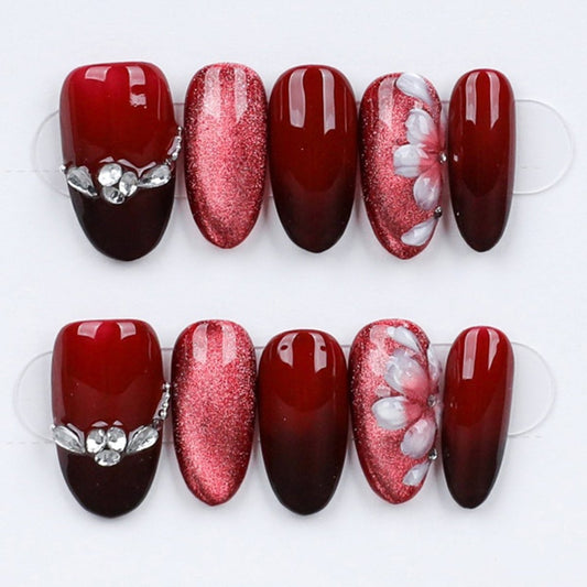 Crimson Bloom - Press Play Nails