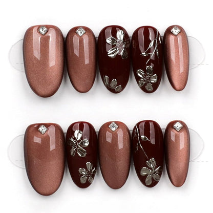 Crimson Rosewood Bloom - Press Play Nails