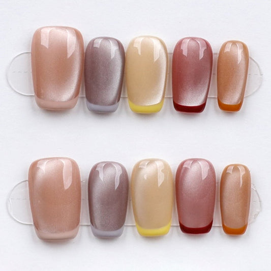 Earthy Luxe Gradient - Press Play Nails