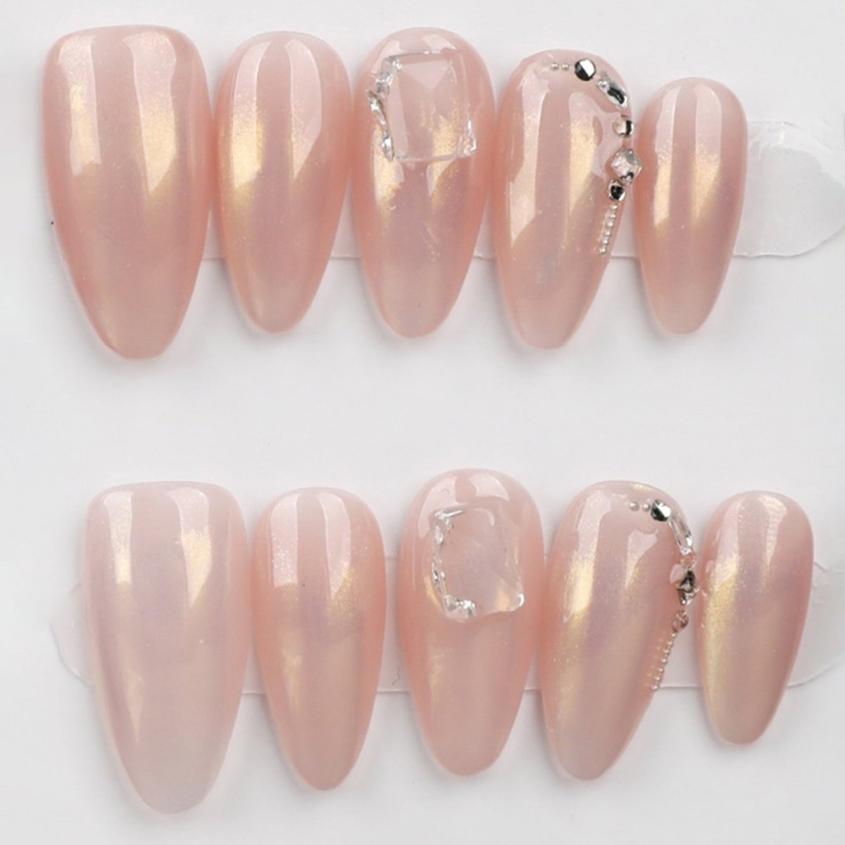 Golden Rose Glow - Press Play Nails