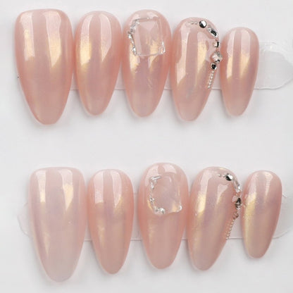Golden Rose Glow - Press Play Nails