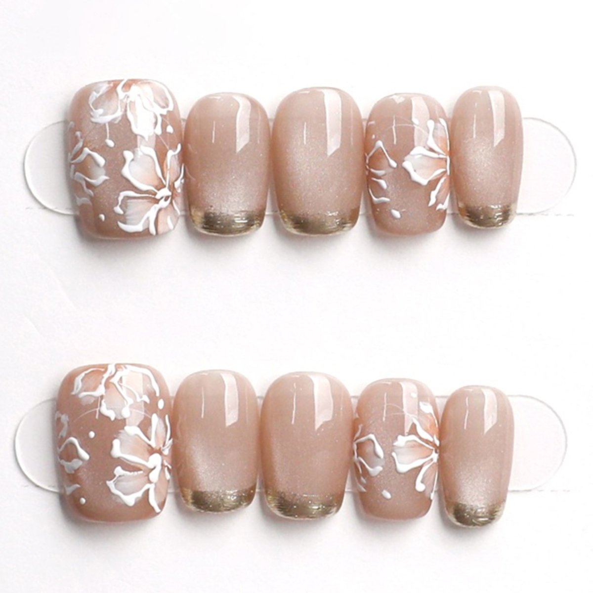 Latte Bloom - Press Play Nails