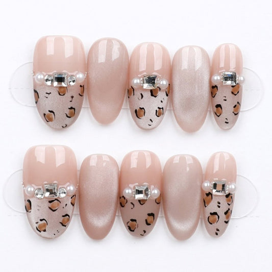 Leopard Luxe Nude - Press Play Nails
