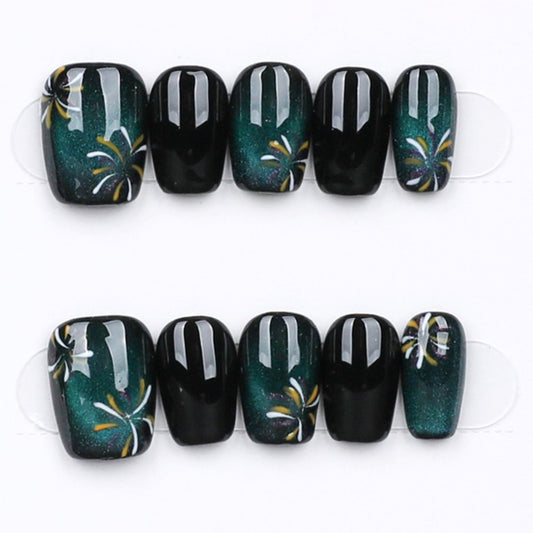 Midnight Fireworks - Press Play Nails