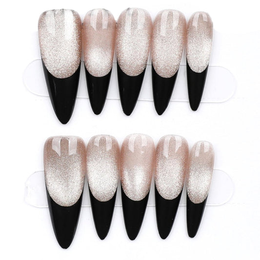 Midnight Glimmer - Press Play Nails