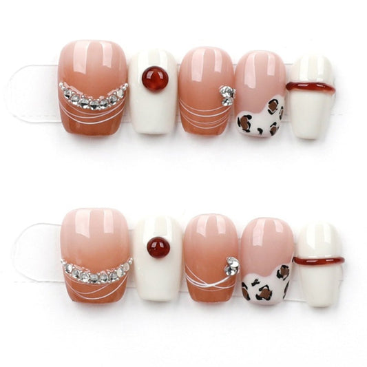 Mocha Pop Safari - Press Play Nails