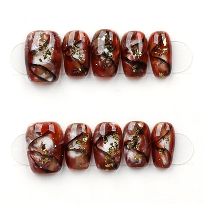 Molten Amber Foil - Press Play Nails