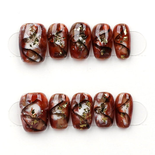 Molten Amber Foil - Press Play Nails