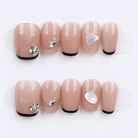 Nude Gem Edge - Press Play Nails