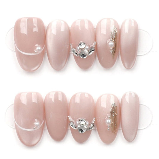 Pearl Blush Bloom - Press Play Nails