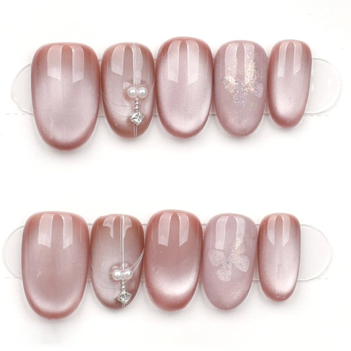 Pearl Blush Whisper - Press Play Nails