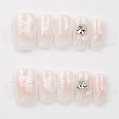 Petal Frost Glow - Press Play Nails