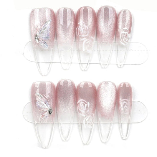 Petal Whisper Butterfly - Press Play Nails