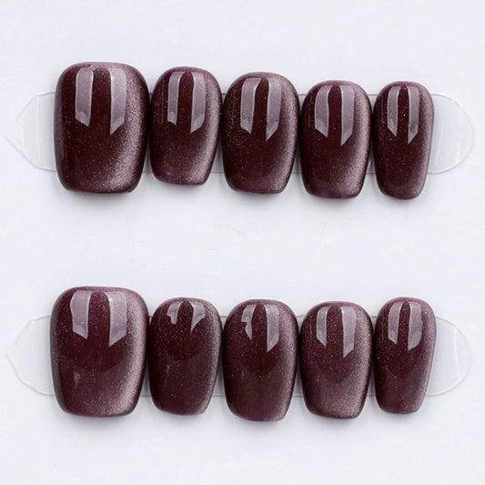 Plum Velvet Luxe - Press Play Nails
