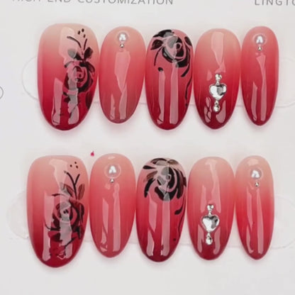 Crimson Bloom Fade