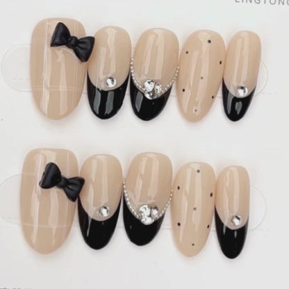 Tuxedo Bow Glam