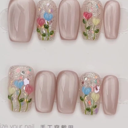 Pastel Garden Bloom