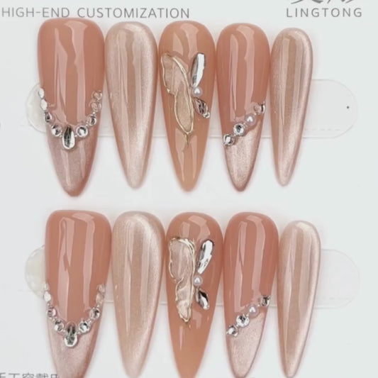 Butterfly Glitz Nude