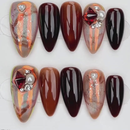 Molten Garnet Marble
