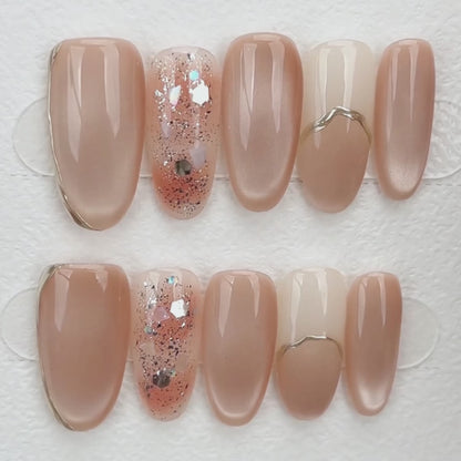 Nude Glitz French