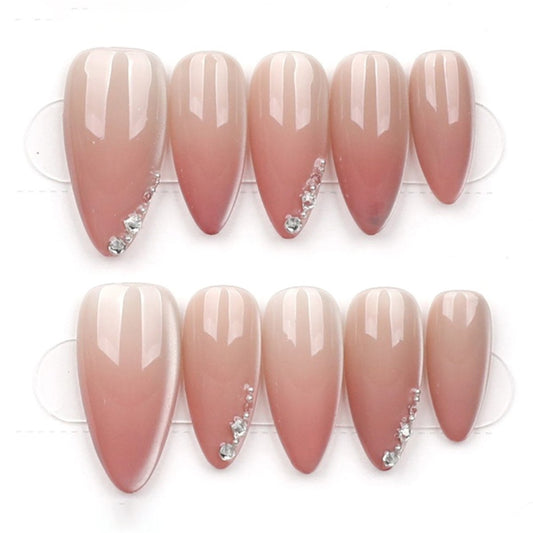 Rosewood Crystal Tip - Press Play Nails